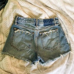 abercrombie & fitch jean shorts